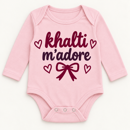 "KHALTI M'ADORE" NEWBORN ONESIE LONG SLEEVE