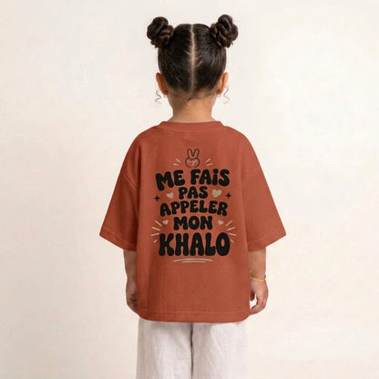 "ME FAIS PAS APPELER MON KHALO" KIDS Tee