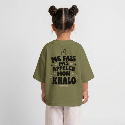 "ME FAIS PAS APPELER MON KHALO" KIDS Tee