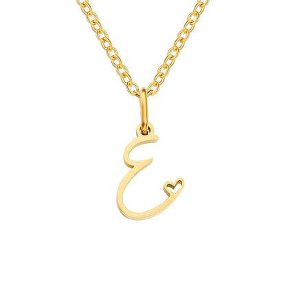 Collier Pendentif Initiale
