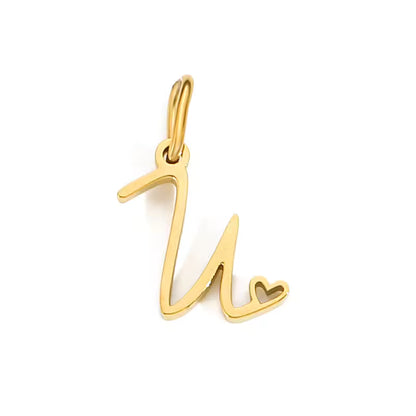Collier Pendentif Initiale