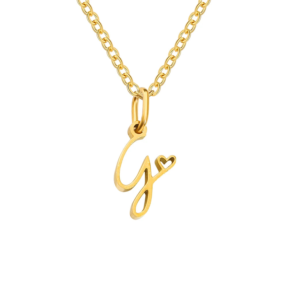 Collier Pendentif Initiale