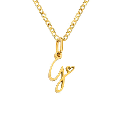 Collier Pendentif Initiale