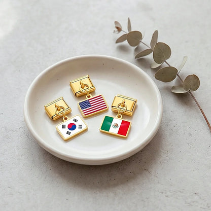 "Support Your Country" World Cup Flag Charm Bracelet