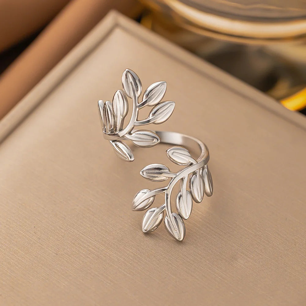 Palestine Olive Leaf Ring