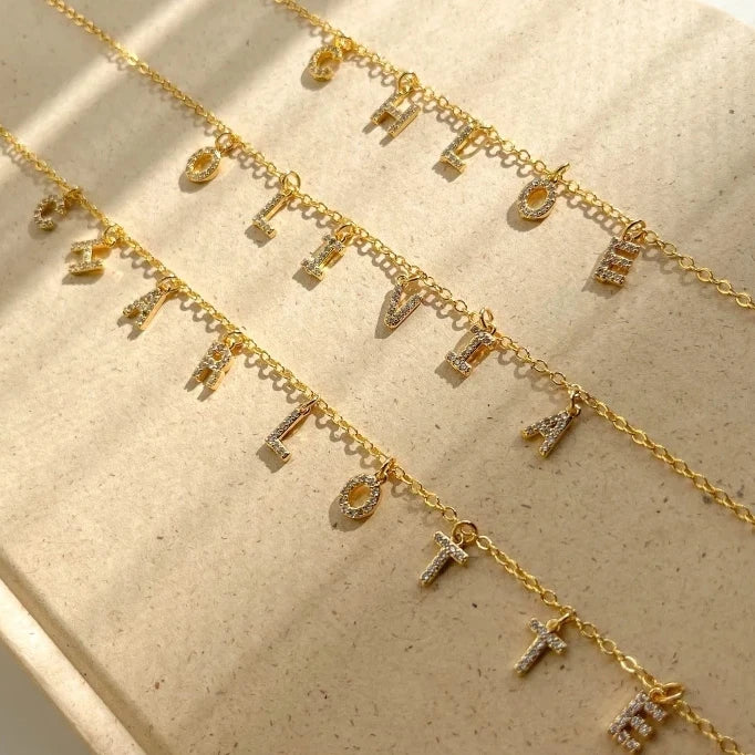 Collier Pendentif Initiale