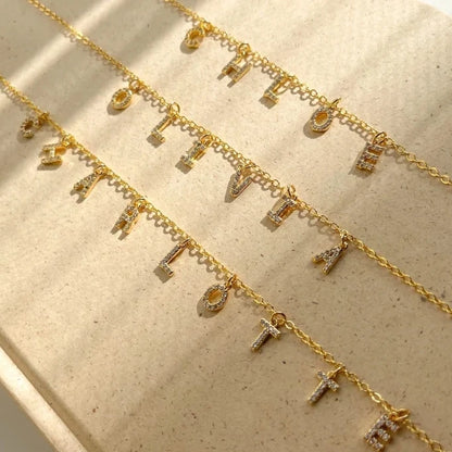 Collier Pendentif Initiale