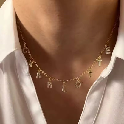 Collier Pendentif Initiale