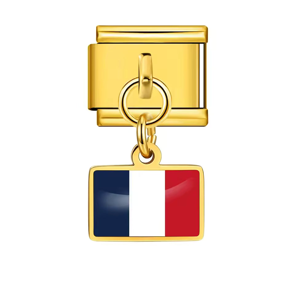 "Support Your Country" World Cup Flag Charm Bracelet