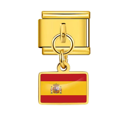 "Support Your Country" World Cup Flag Charm Bracelet