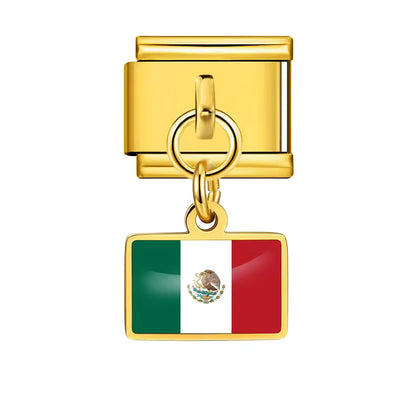 "Support Your Country" World Cup Flag Charm Bracelet