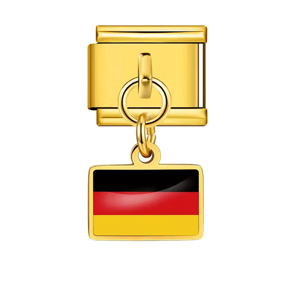 "Support Your Country" World Cup Flag Charm Bracelet