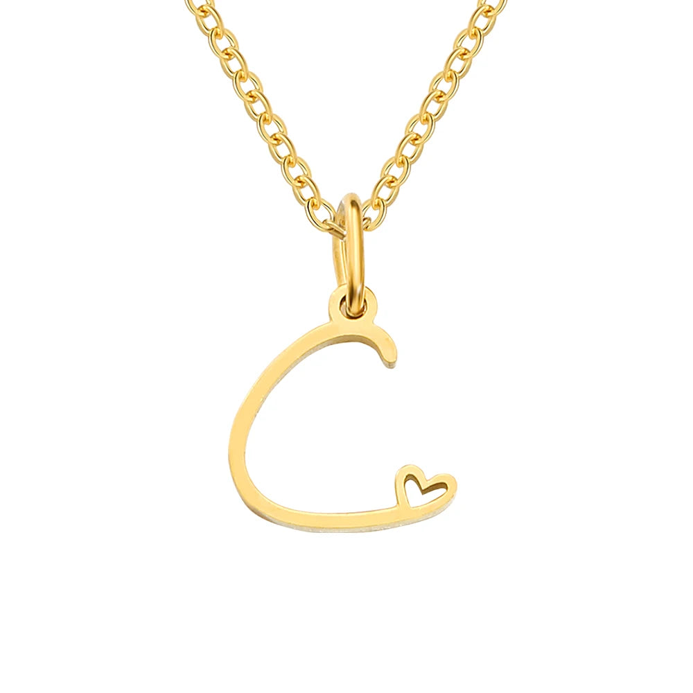 Collier Pendentif Initiale
