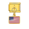 "Support Your Country" Flag Charm Bracelet