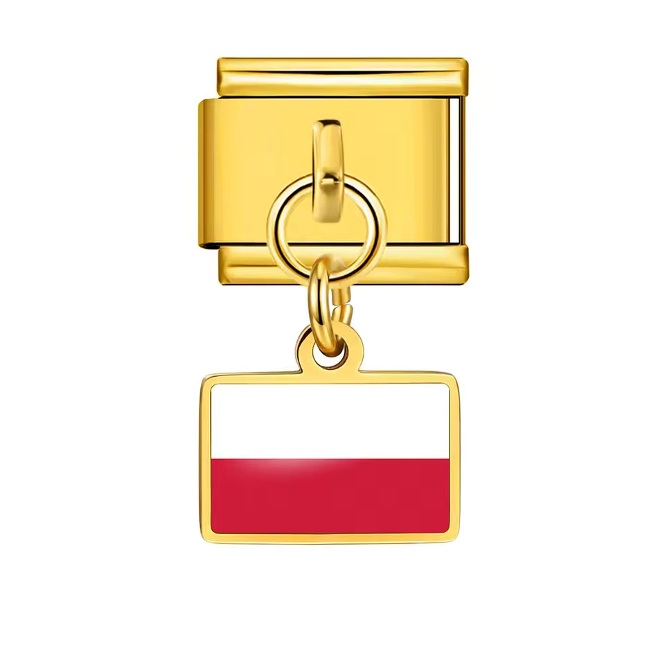 "Support Your Country" World Cup Flag Charm Bracelet