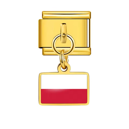 "Support Your Country" World Cup Flag Charm Bracelet