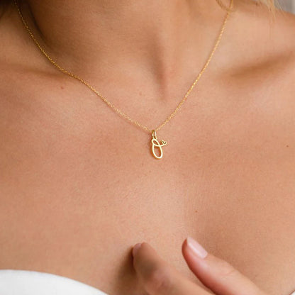 Collier Pendentif Initiale
