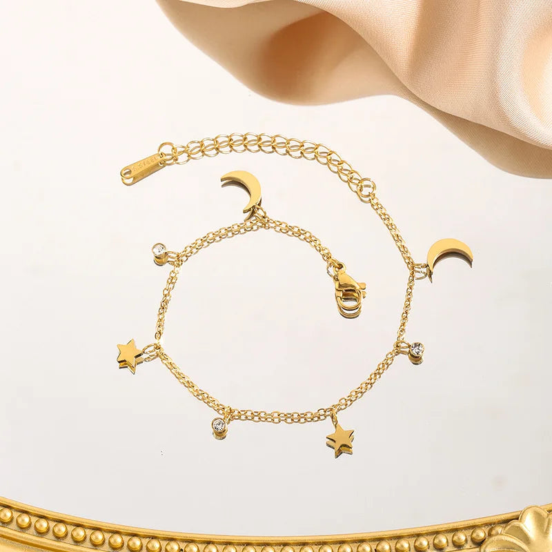 Zayla „Mond und Stern“ Armband