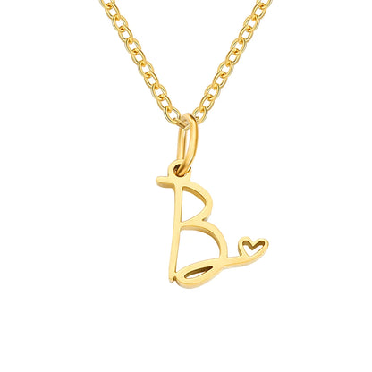 Collier Pendentif Initiale