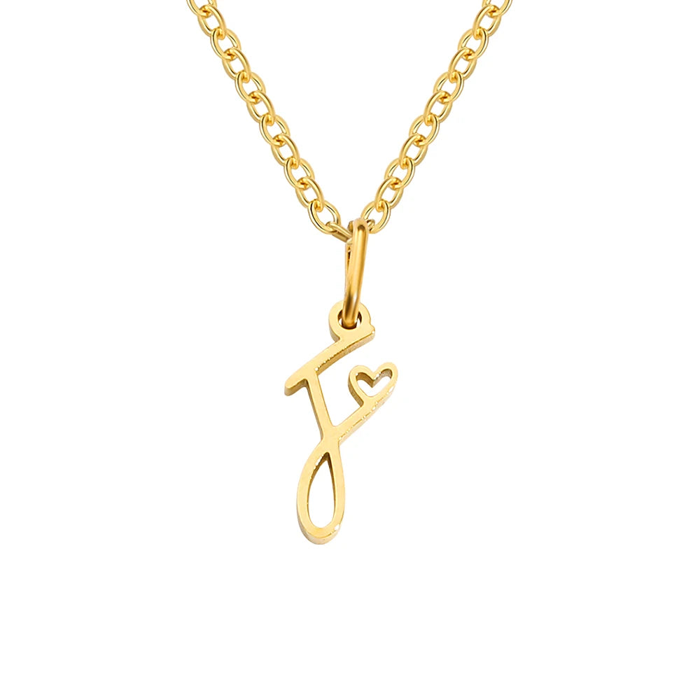 Collier Pendentif Initiale