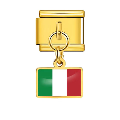 "Support Your Country" World Cup Flag Charm Bracelet
