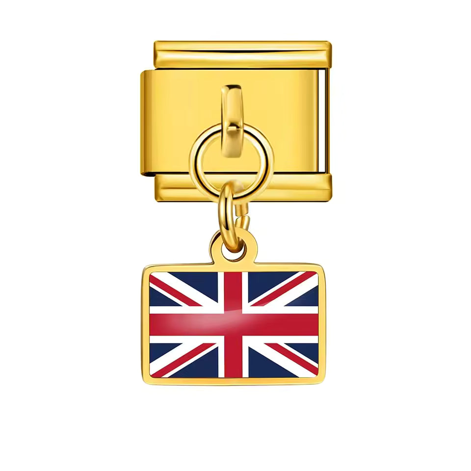 "Support Your Country" World Cup Flag Charm Bracelet