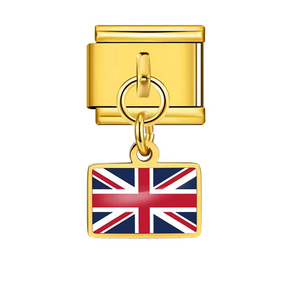 "Support Your Country" World Cup Flag Charm Bracelet