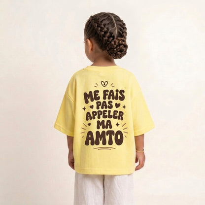 "ME FAIS PAS APPELER MA AMTO" KIDS Tee