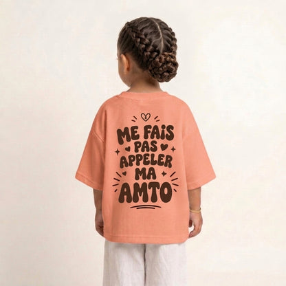 "ME FAIS PAS APPELER MA AMTO" KIDS Tee