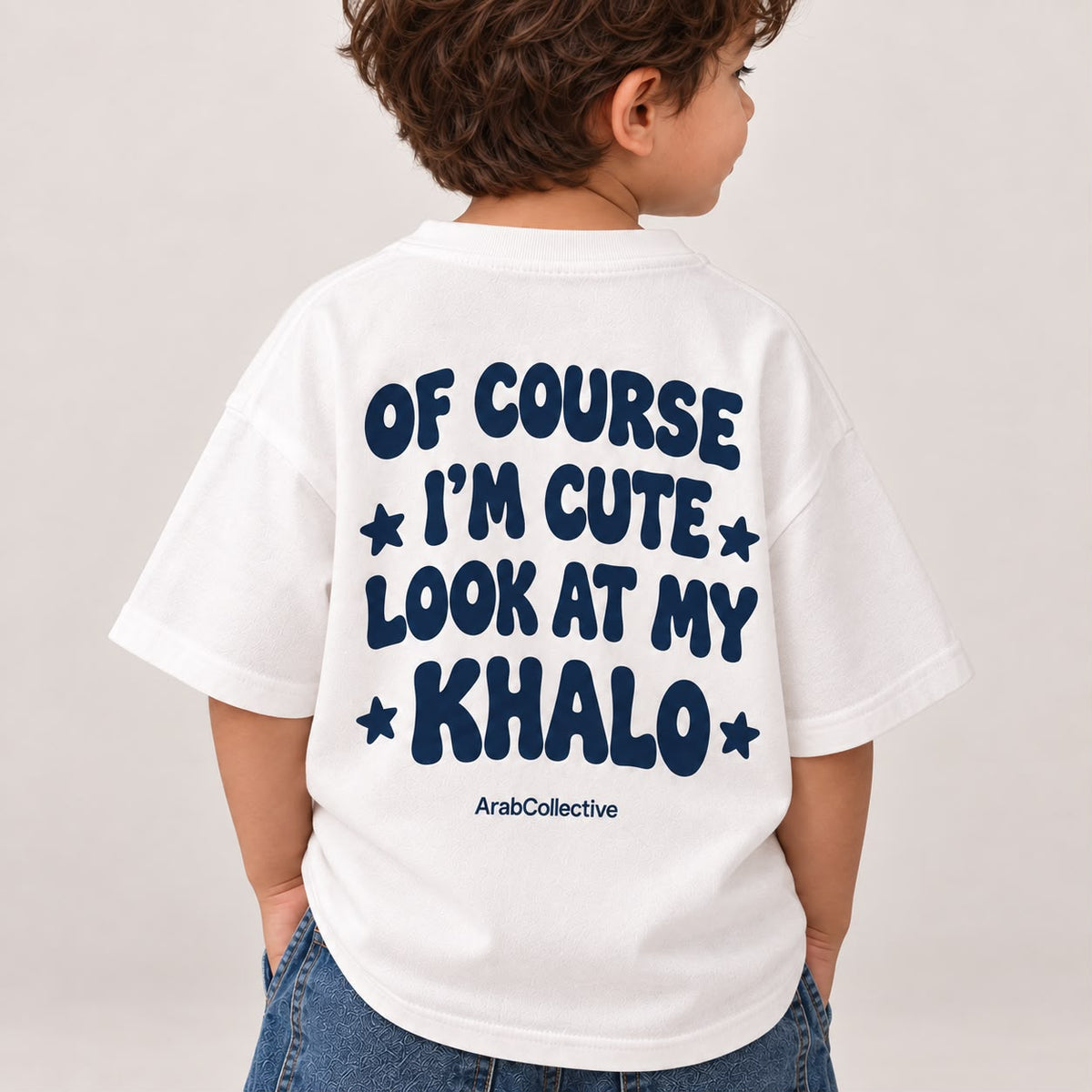"OF COURSE I'M CUTE LOOK AT MY KHALO" KIDS Tee