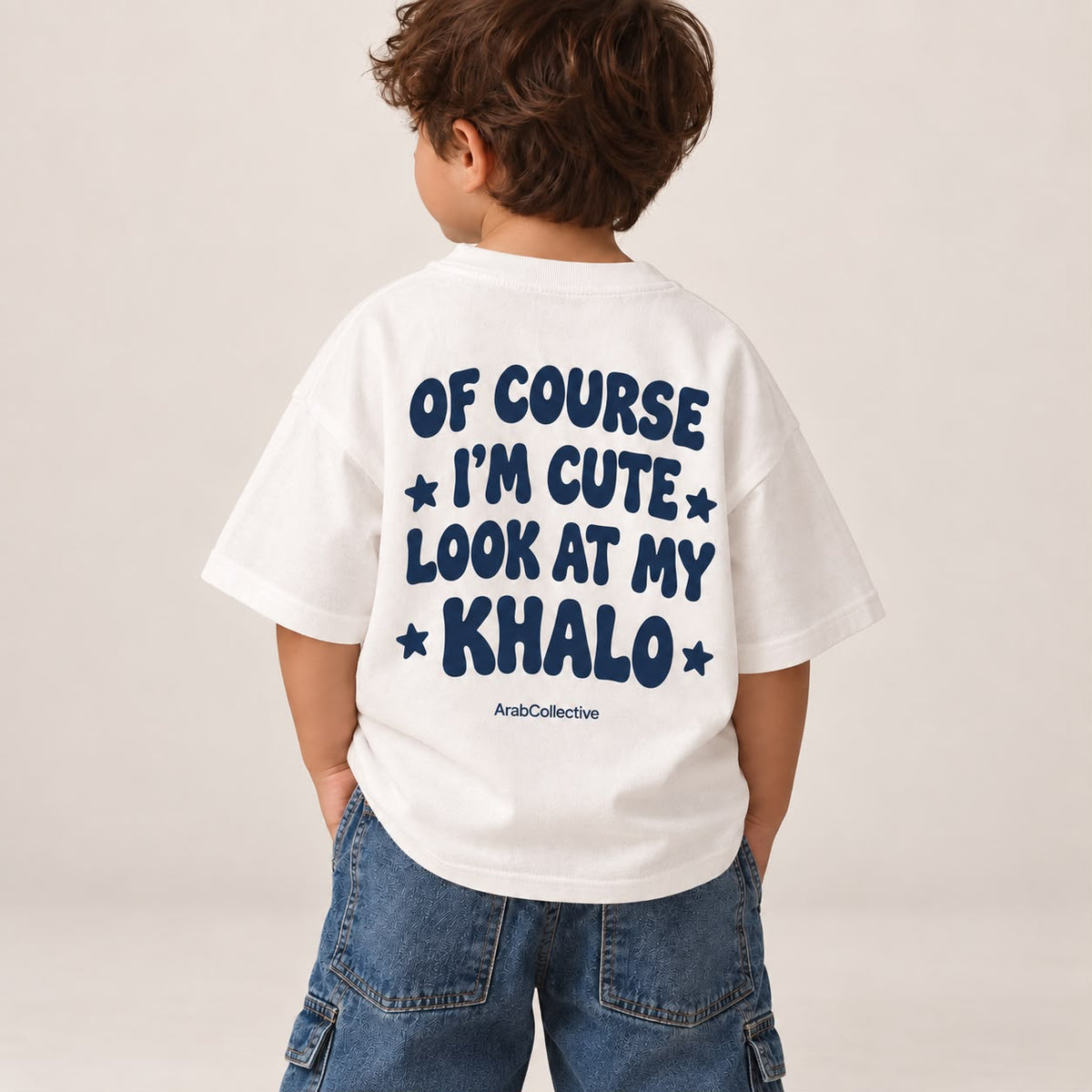 "OF COURSE I'M CUTE LOOK AT MY KHALO" KIDS Tee