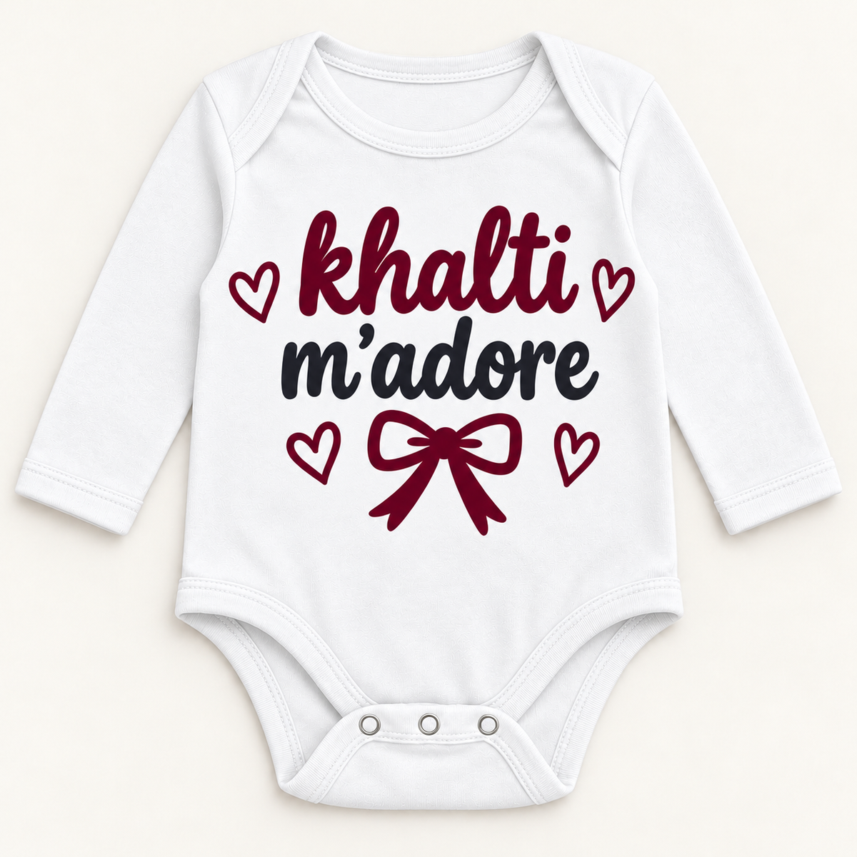 "KHALTI M'ADORE" NEWBORN ONESIE LONG SLEEVE