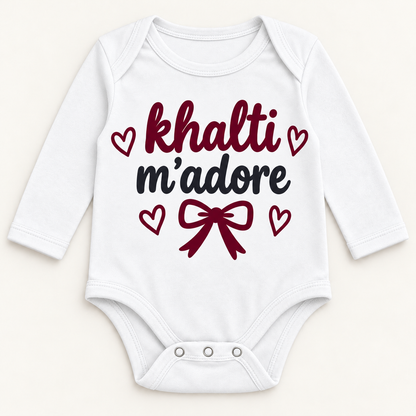 "KHALTI M'ADORE" NEWBORN ONESIE LONG SLEEVE