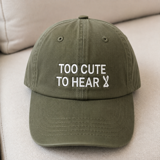 "TOO CUTE" Kids Cap