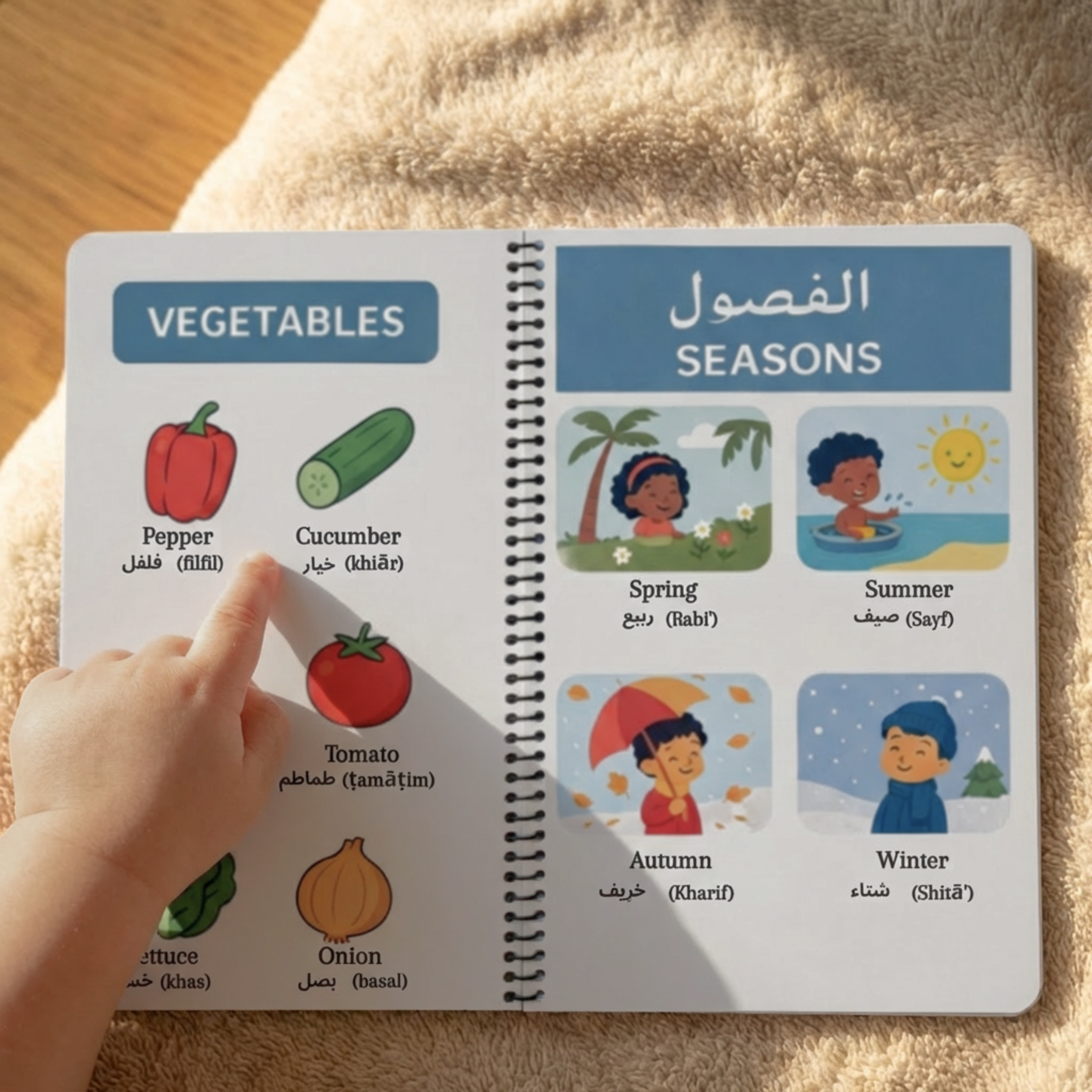 Little Explorer: Arabic & English – Bilingual First Words Book