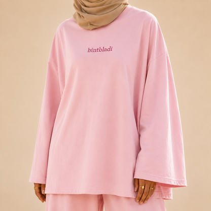 Bint Bladi Embroidered Long-Sleeve Tee