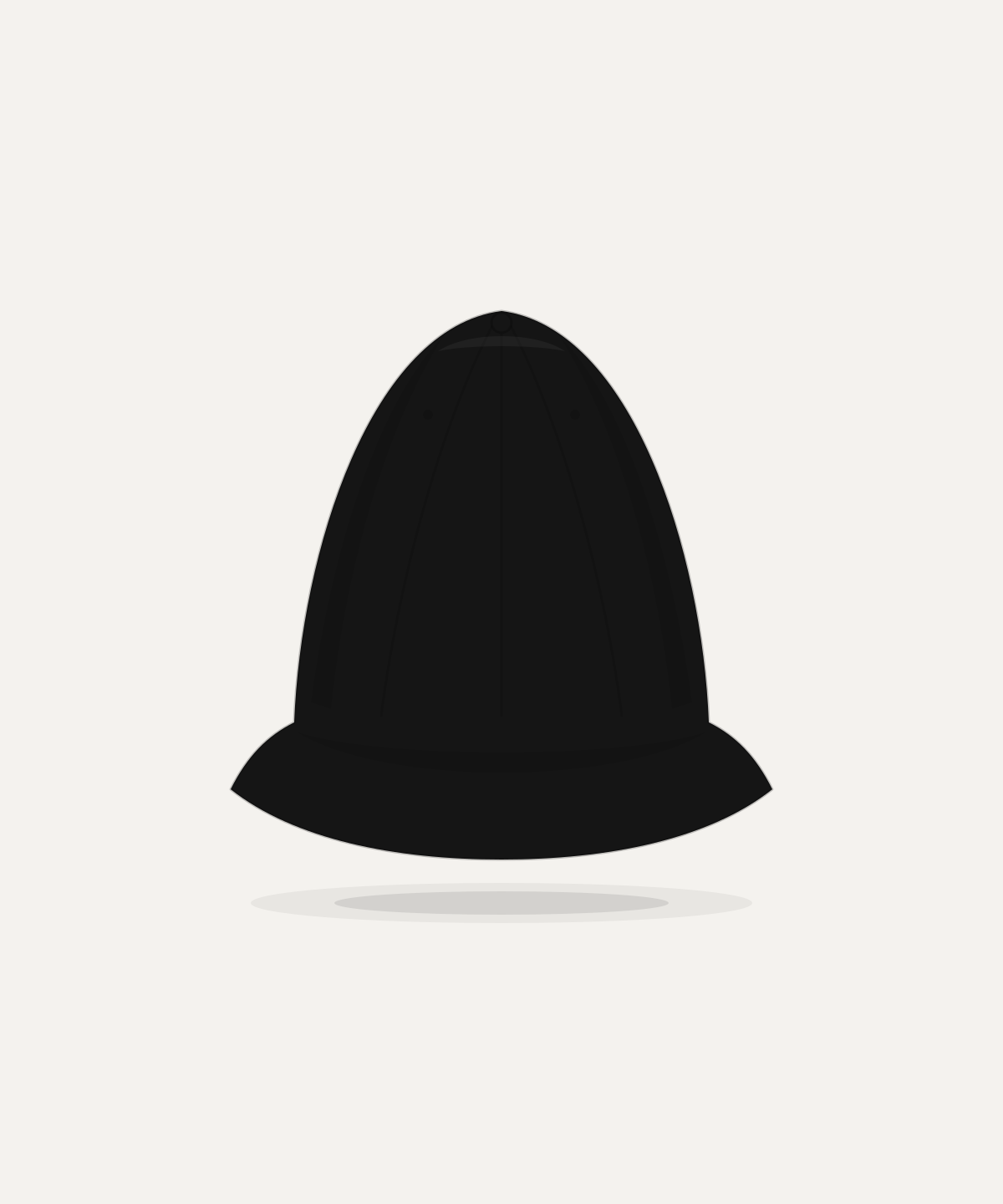 Custom Studio Cap — studio product render, black