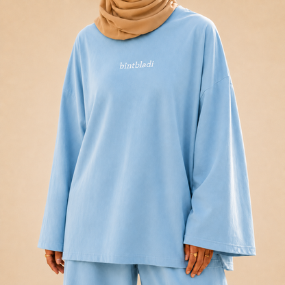 Bint Bladi Embroidered Long-Sleeve Tee