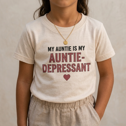 "AUNTIE-DEPRESSANT" KIDS Tee