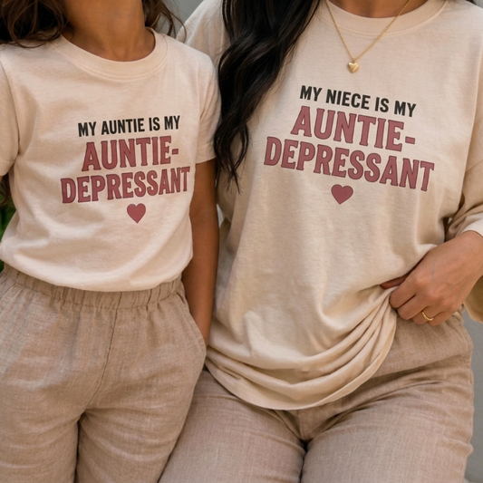 "AUNTIE-DEPRESSANT" ADULT Tee