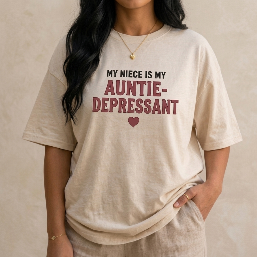 "AUNTIE-DEPRESSANT" ADULT Tee