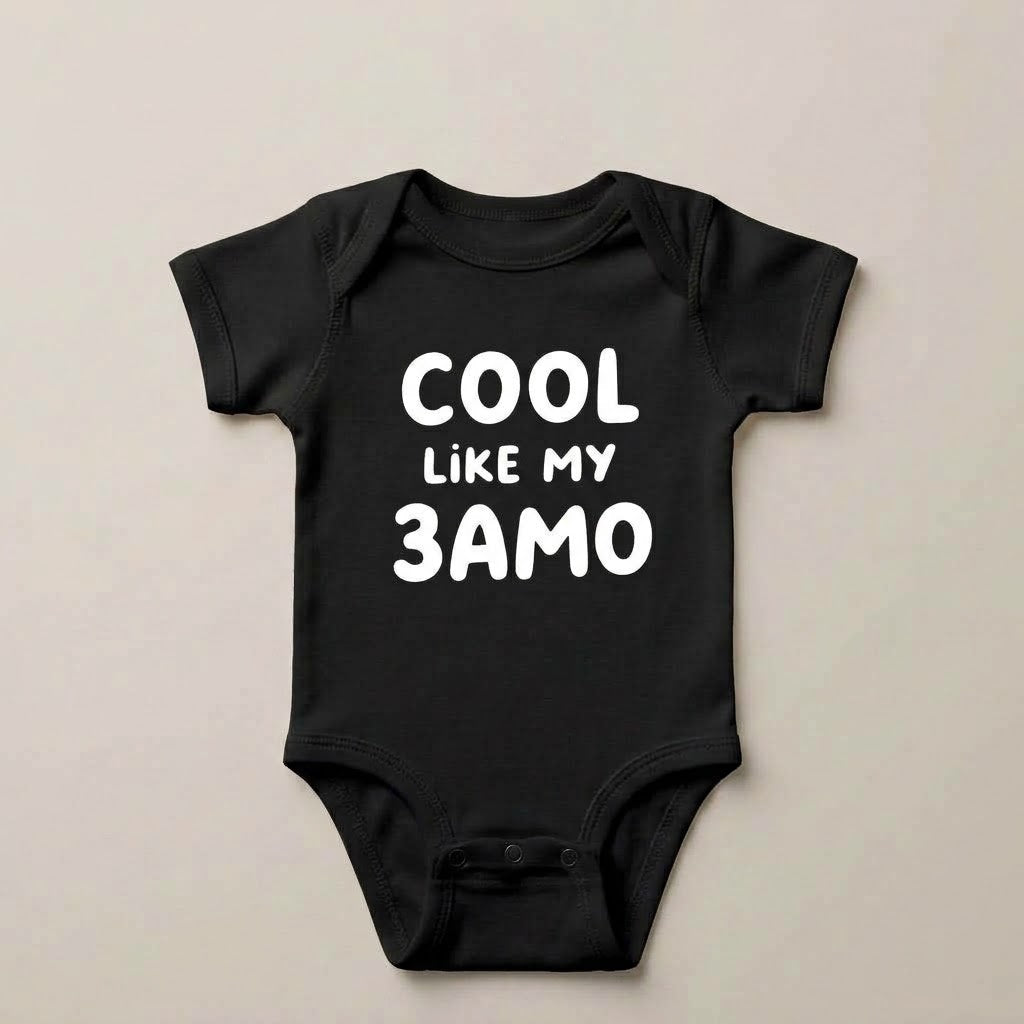 "COOL LIKE MY 3AMO" NEWBORN Bodysuit