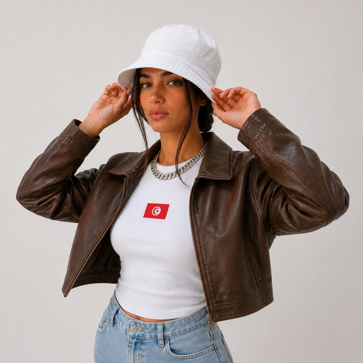 Tunisia Flag Tank Top
