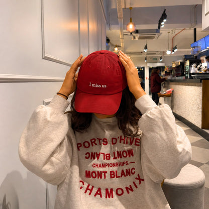 "I miss us" Cap