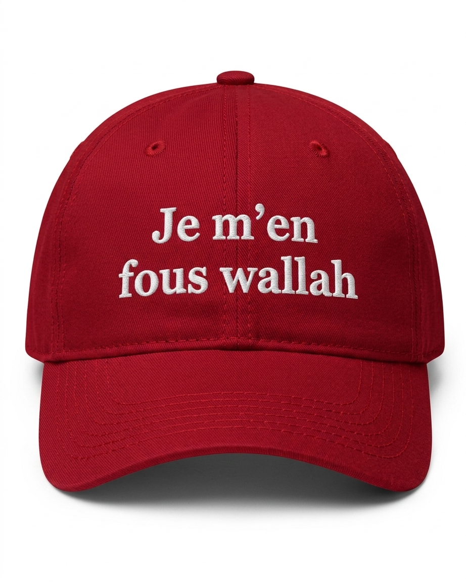 "Je M'en Fous Wallah" Cap