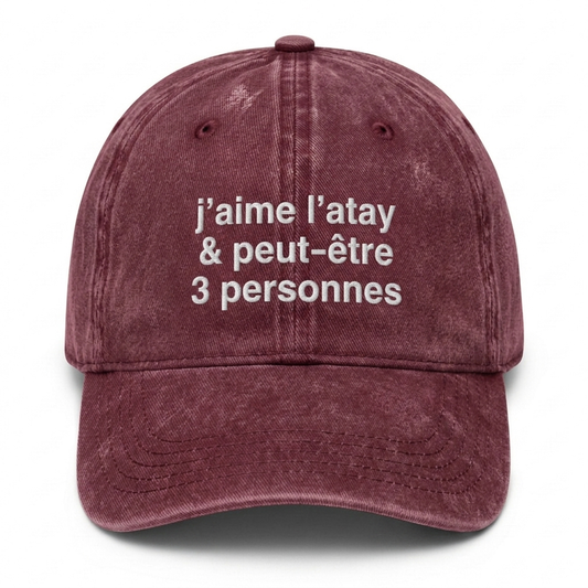 "J'aime I'atay" Cap