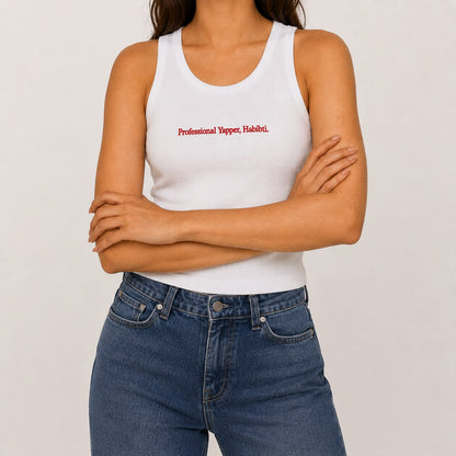 "Professional Yapper, Habibti" Tank Top