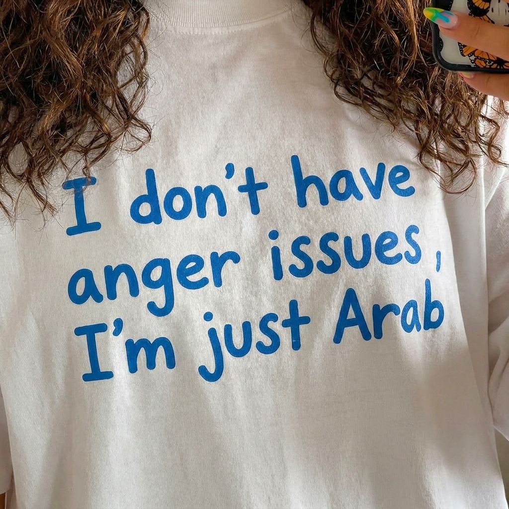 " I don't have anger issues, I'm just Arab" Tee