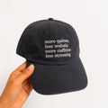"More qahwa, less stress" Cap