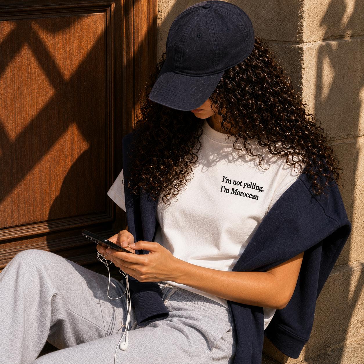 “I’m not yelling, I’m Moroccan” Tee.